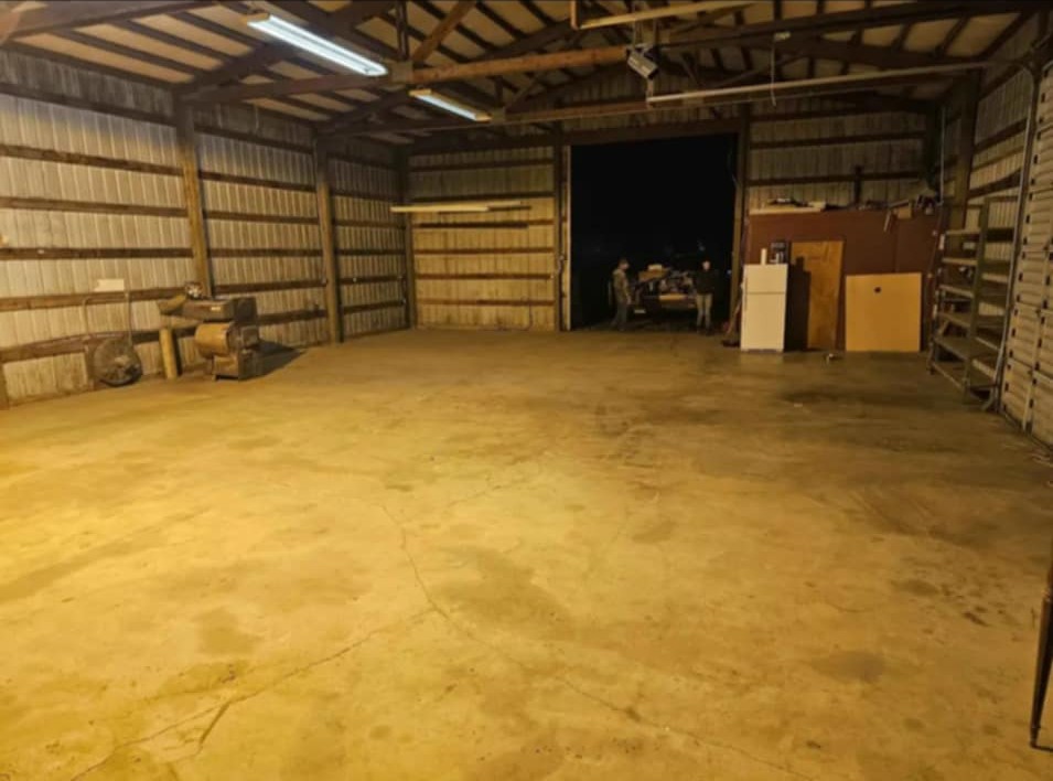 Interior storage area at Lynx Hollow